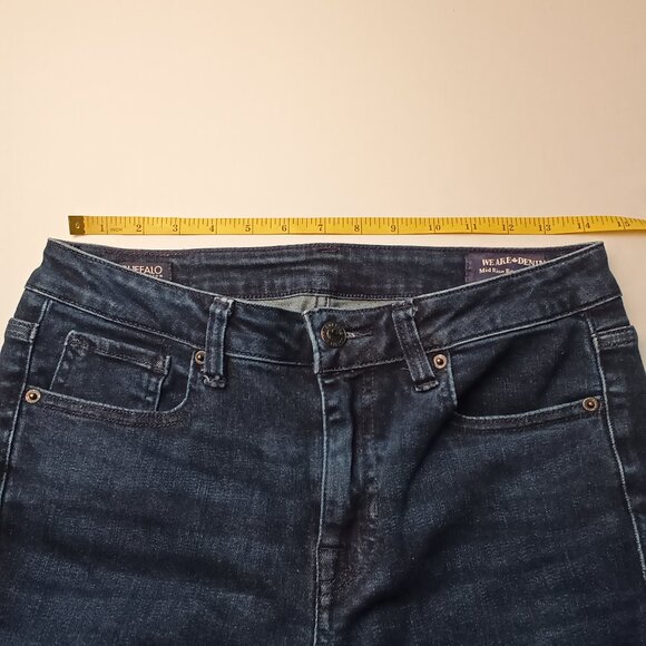 Buffalo David Bitton Jeans Size 28/6 Mid Rise Bootcut Queen Dark Wash - Picture 7 of 10